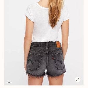Levi’s 501 distressed cut off jean shorts